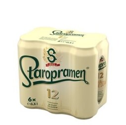 Staropramen 12 Pivo ležák světlý 6×0,5 l plech